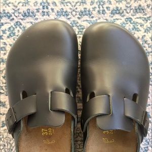 🇩🇪Birkenstock Boston Leather (Black)